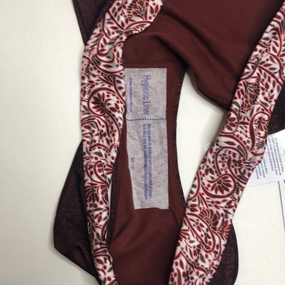 NWT athleta aqualux batik mid rise bikini bottoms size large - Picture 7 of 8